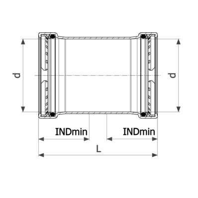 Viega Надвижная муфта Profipress XL