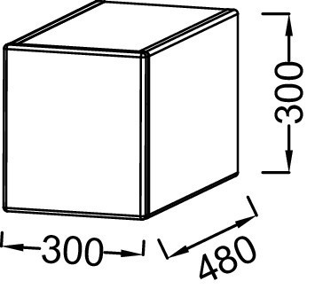 Промежуточный модуль 30 см, Jacob Delafon «TERRACE» (EB1744-G1C), белый