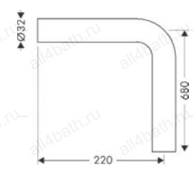 HANSGROHE угловой патрубок