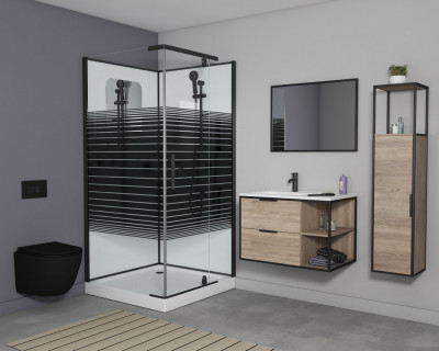 Душевая кабина GROSSMAN GR270QL/R 100x100х205 см низкий поддон