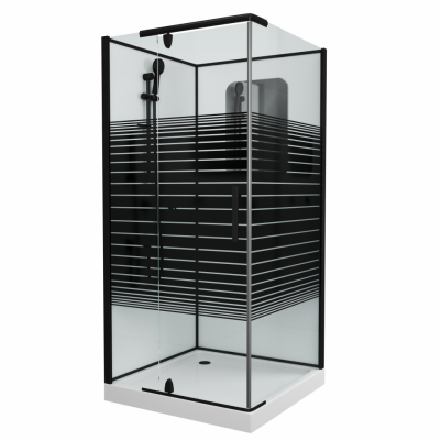 Душевая кабина GROSSMAN GR270QL/R 100x100х205 см низкий поддон