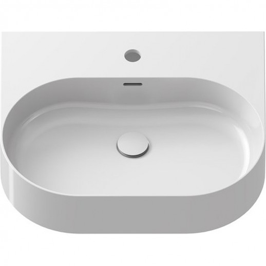 Раковина накладная Ravak Ceramic Slim Wall O 55 XJX01155004 белая овальная