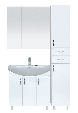 Зеркальный шкаф в ванную Misty Балтика 80 без света 80х80 (Э-Бал04080-011)