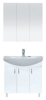 Зеркальный шкаф в ванную Misty Балтика 80 без света 80х80 (Э-Бал04080-011)