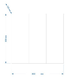 Зеркальный шкаф в ванную Misty Балтика 80 без света 80х80 (Э-Бал04080-011)