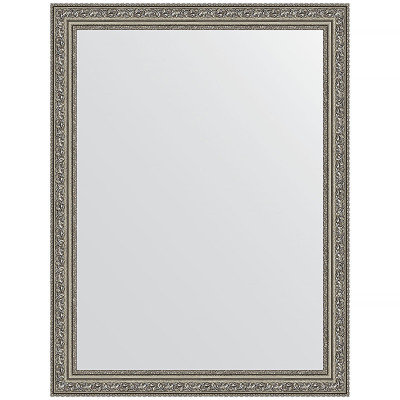Зеркало настенное Evoform Definite 84х64 BY 3168 в багетной раме Виньетка состаренное серебро 56 мм