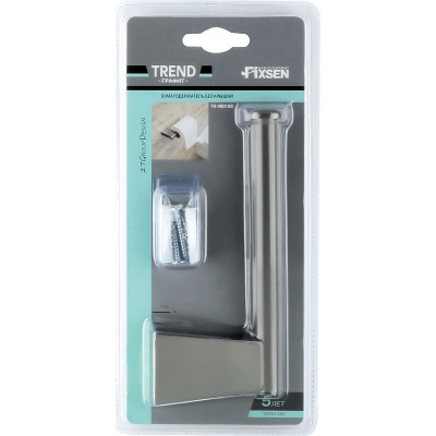 Настенный держатель туалетной бумаги Fixsen Trend Graphite FX-98010B черный графит