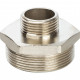 Ниппель резьбовой STOUT латунь НН переходной никелированный 2X1 SFT-0004-000021 (SFT-0004-000021)