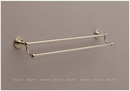 Держатель для полотенец Aquanet 4624D, золото 60 см, двухрядный золото (00189279)