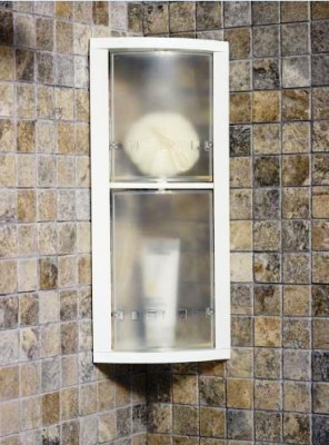 Primanova M-S03-16 угловой шкафчик, 23*23*50,5 см, прозрачно-натуральный