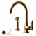 Nicolazzi Cinquanta 3456WS DB 76C смеситель для кухни (с лейкой), темная бронза/ручка P.Mont Blanc