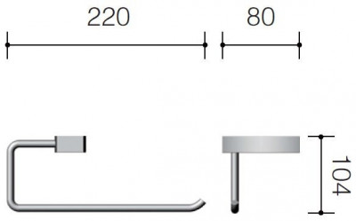 Schein Swing 325E держатель бумажного полотенца, хром