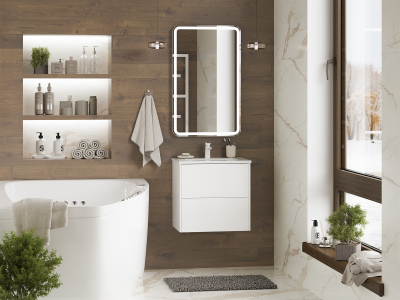 Тумба под раковину Brevita Toy 50 подвесная (TOY-09050-0102Я) белая