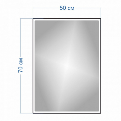Зеркало Maretti Umbria UM145070P32EL 50x70 см, черный