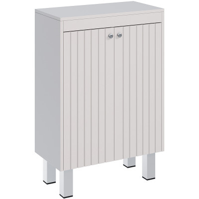 Тумба в ванную Lemark Romance 60 LM07R35N-SH подвесная с бельевой корзиной белый глянец