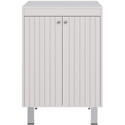 Тумба в ванную Lemark Romance 60 LM07R35N-SH подвесная с бельевой корзиной белый глянец