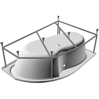 Ванна акриловая Vayer Azalia 170x105 L Гл000006728 без гидромассажа угловая