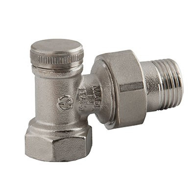 Блок-кран G.F. H 120512 1/2 " для радиатора, угловой