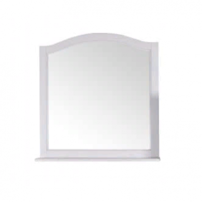 ASB-Woodline 11231 Модерн зеркало 105 см, белый (патина серебро) массив ясеня