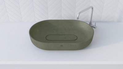 BetON WВ-607 Накладная раковина из бетона серого оттенка в стиле Лофт