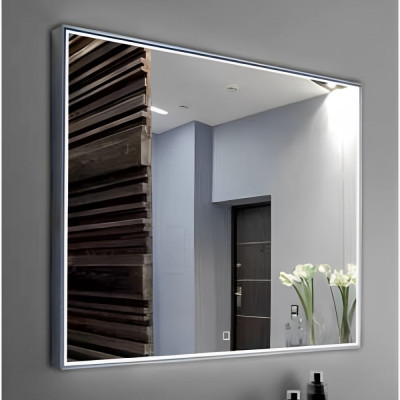 Зеркало в ванную с LED подсветкой Relisan MOLLY Гл000024368, 90x70 прямоугольное