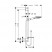 Hansgrohe Raindance Select Е 120 3 jet 26620000 душевой гарнитур 65 см, хром