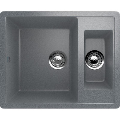 Кухонная мойка Ulgran Classic U-106-302 прямоугольная 600х485х190 две чаши песочная