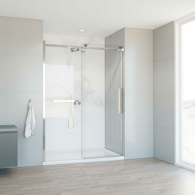 Душевая дверь Vincea Como Soft 130 VDS-1CS130CL пр-ль хром стекло прозрачное