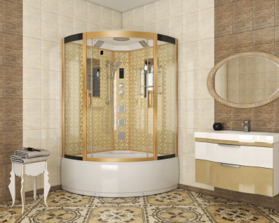 Душевая кабина Niagara Luxe NG-7744 120x120х215 см высокий поддон