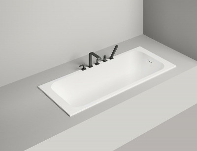 Ванна из искусственного камня Salini Orlanda Kit 180х80 102122M белая матовая прямоугольная