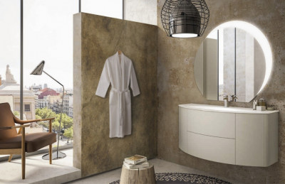 Тумба под раковину Cezares Eden 54417 121 см подвесная, цвет grigio natura