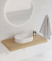 Раковина накладная Ravak Ceramic Slim Shelf O 55 XJX01155003 белая овальная