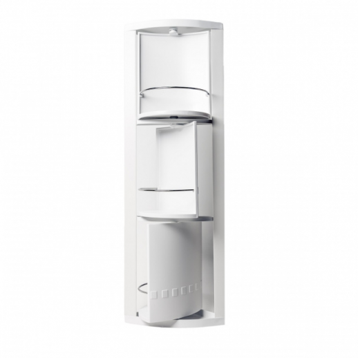 Primanova Stack M-S01-01 угловой шкафчик, 23*23*66 см, белый