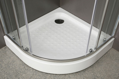 Душевой уголок BelBagno UNO-195-R-2-80-C-Cr полукруглый 80x80x195 см. хром