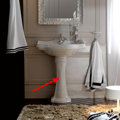 KERASAN Retro 1070bi пьедестал, белый