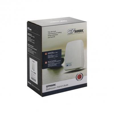  GFmark 6904 КОМПАКТ сушилка для рук 1200 Вт, белая
