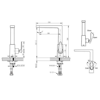 Bravat Spring F779113C-1 смеситель для кухни, хром