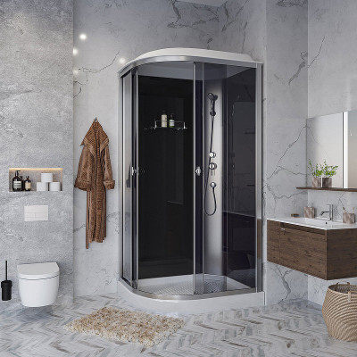 Душевая кабина Niagara Eco 120x80 R E120/80/13R/TN асимметричная