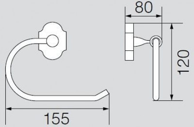 Veragio Stanford Cromo VR.STD-7727.CR бумагодержатель, хром