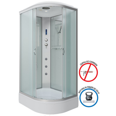 Душевая кабина Niagara Classic 120х90 L NG-33294-14LF с гидромассажем асимметричная