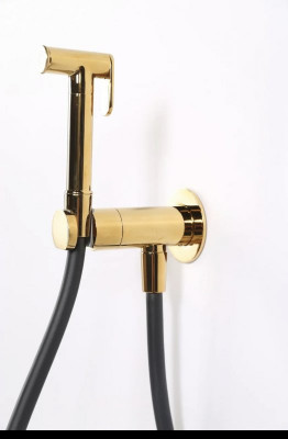 Гигиенический душ со смесителем CEZARES LEAF-DIF-PO Gold PVD, Золото