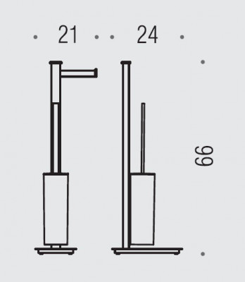 COLOMBO Units B9107.D.CR стойка напольная комбинированная