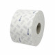 Туалетная бумага 2-слойная бытовая белая, с синим тиснением 