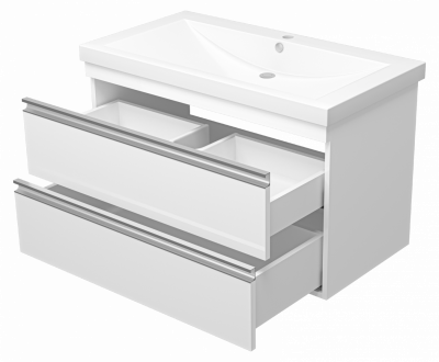 Тумба под раковину Misty Ингрид 90 подвесная П-Инг-01090-011П2Я