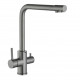 Смеситель для кухни с подключением к фильтру Fmark FS0862Q, графит (FS0862Q)