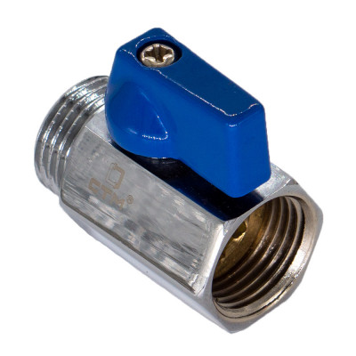 хромированный шаровой кран мини для воды CTM 1/2" с флажком CWMFM012