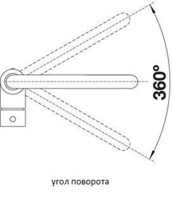 Кухонный смеситель Blanco Mili 526236 черный