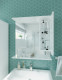 Зеркальный шкафчик для ванной 1MarkaКода 80 Лайт Белый глянец, МДФ (У57596)  (У57596)