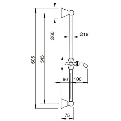 Душевой гарнитур Bugnatese BN.ACC-19256BR бронза 1 режим