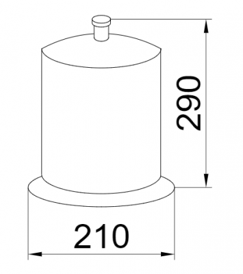 Boheme PURO 10718 ведро для мусора, хром